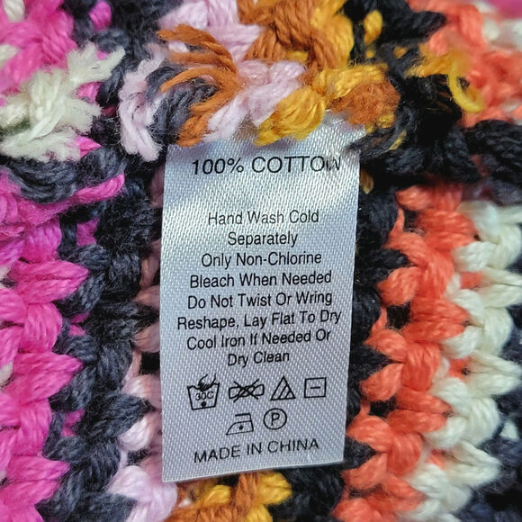 Marie Oliver Miley Rainbow Stripe Sweater Colorful Pullover Preppy Knit Size XS - Picture 12 of 13